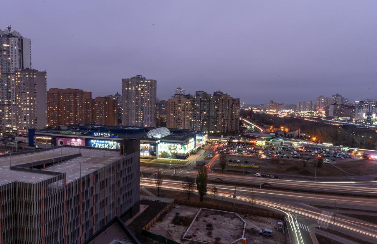 Новая Квартира С Авторским Ремонтом В Жк Seven Днепровская Набережная Kiev Exteriör bild